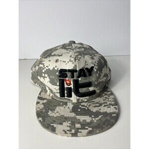 AcademyFits Camo Say Lit Adjustable Strapback Slouch Dad Hat Cap
